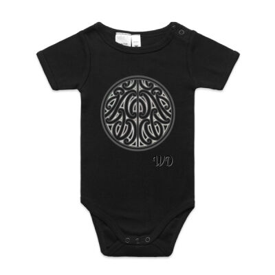 Short Sleeve Onesie (Gray Design) Thumbnail